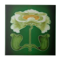 Barrett Art Nouveau Repro 1905 Faux Relief Tile