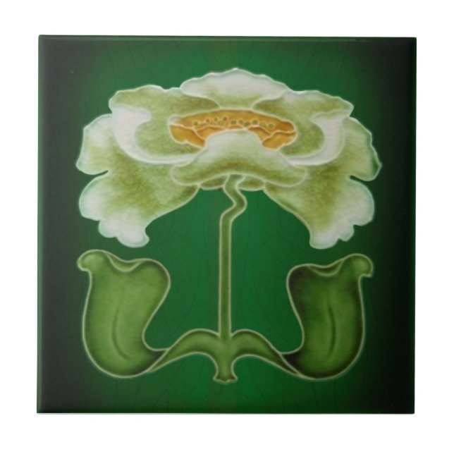 Barrett Art Nouveau Repro 1905 Faux Relief Tile (Front)