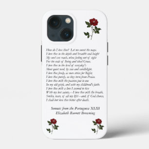 Barrett Browning - Sonnets from the Portuguese 43 iPhone 13 Mini Case