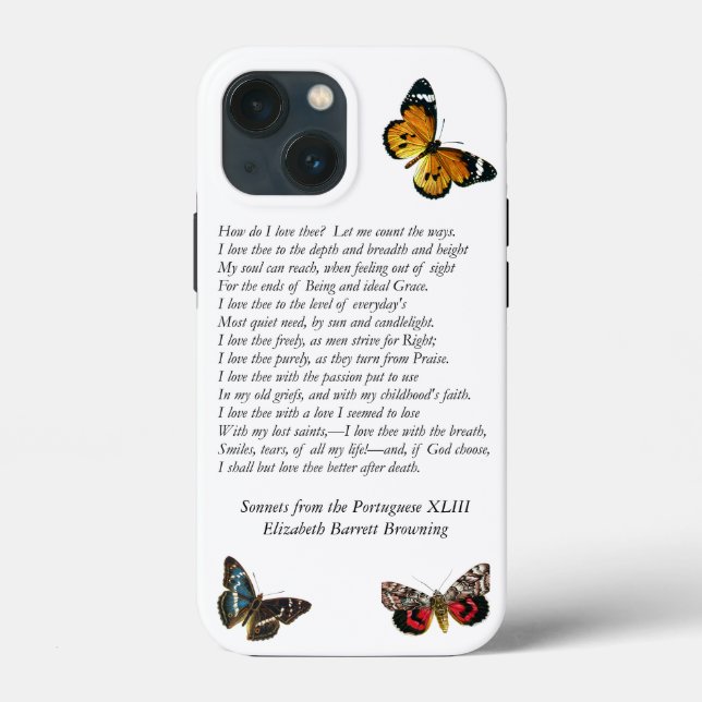 Barrett Browning - Sonnets from the Portuguese 43 Case-Mate iPhone Case (Back)