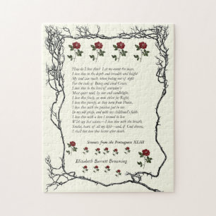 Barrett Browning - Sonnets from the Portuguese 43 Jigsaw Puzzle