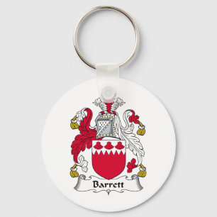 Barrett Family Crest Key Ring