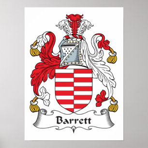 Barrett Family Crest Poster