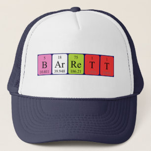 Barrett periodic table name hat