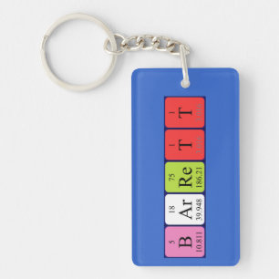 Barrett periodic table name keyring
