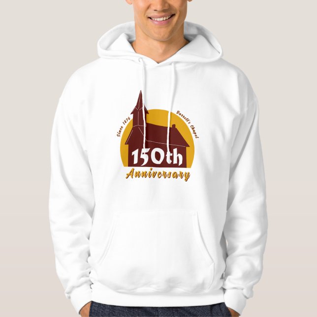 Barrett's Chapel Men's 150th Anniversary Hoodie (Front)