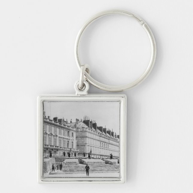 Barricade during the Commune of Paris Key Ring (Front)