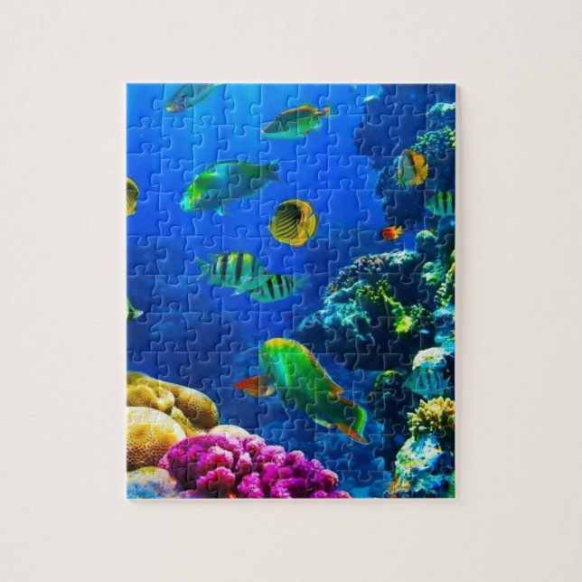 Barrier Reef Coral and fish puzzle (Vertical)