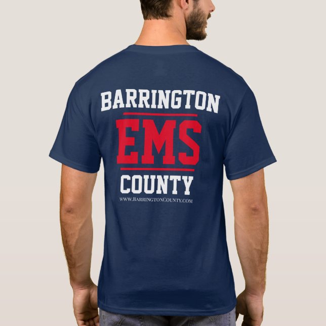 Barrington County EMS Classic  T-Shirt (Back)