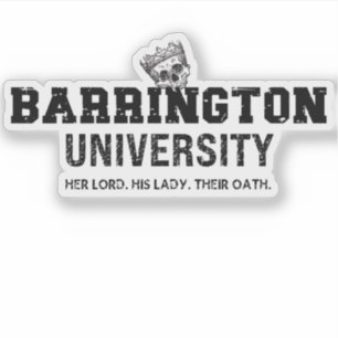 Barrington University Sticker The Lords Series 