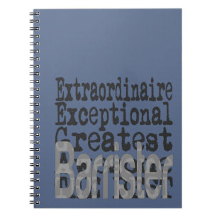 Barrister Extraordinaire Notebook