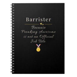 Barrister  notebook