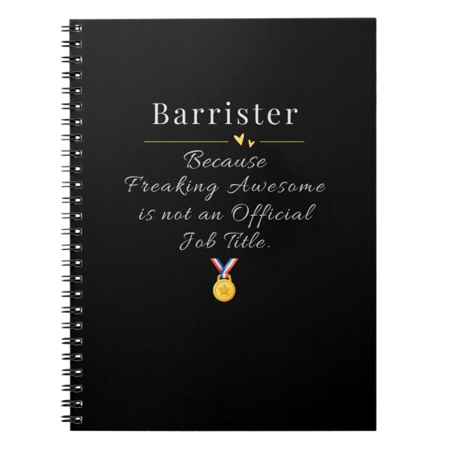 Barrister  notebook (Front)