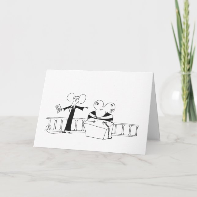 Barrister pleading - Stickmouse Greeting Card (Front)