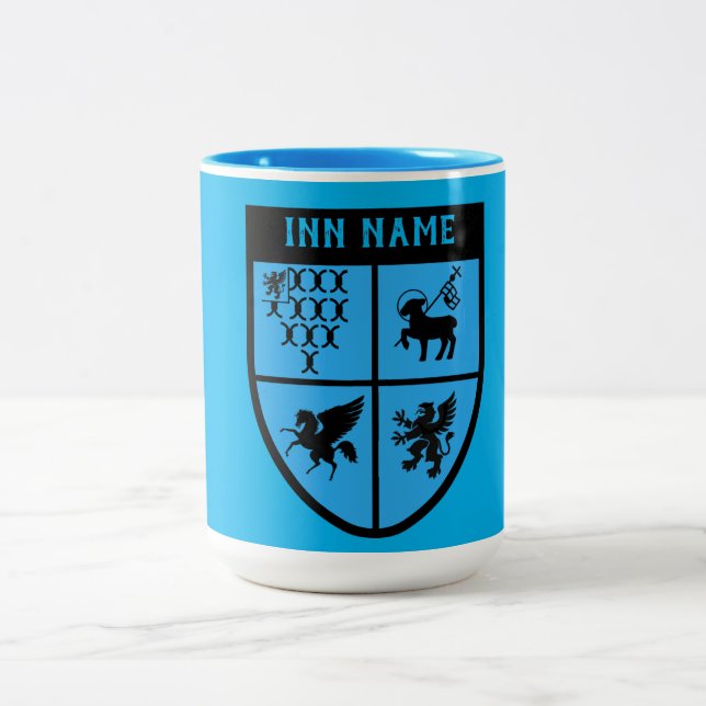 Barristers Passing The Bar Two-Tone Coffee Mug (Center)