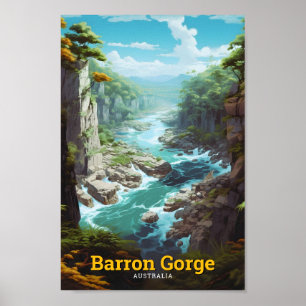 Barron Gorge National Park Australia Travel Poster