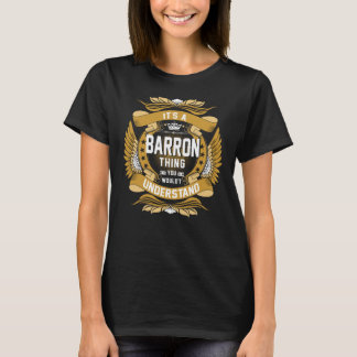 BARRON Name, BARRON family name crest T-Shirt