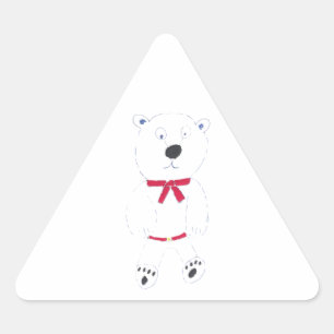 Barry Bear Triangular Stickers