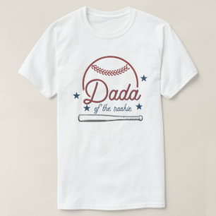 BARRY Dada of the Rookie Baseball Birthday T-Shirt