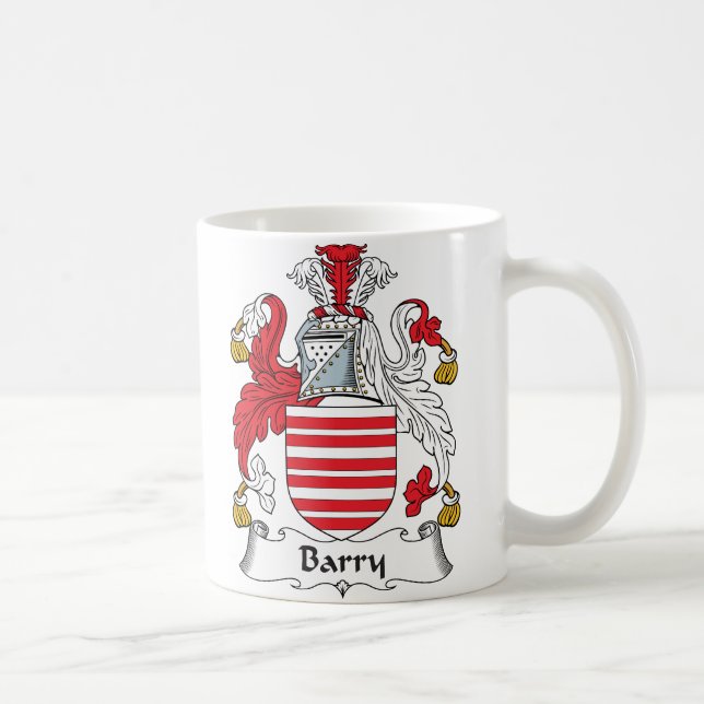 Barry Family Crest Coffee Mug (Right)