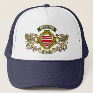 Barry Irish Shield & Griffins Personalised Trucker Hat