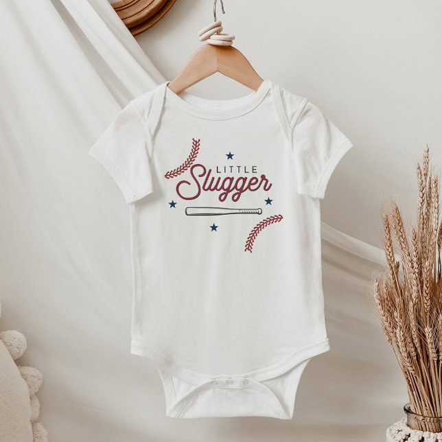 BARRY Little Slugger Baseball Sports Themed Baby Bodysuit (Creator Uploaded)