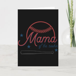 Barry Mama Of The Rookie Baseball Birthday T Shirt Card