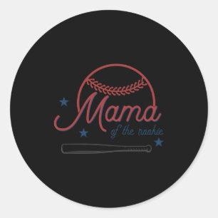 Barry Mama Of The Rookie Baseball Birthday T Shirt Classic Round Sticker