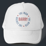 Barry Man Myth Legend Customisable Trucker Hat<br><div class="desc">Barry The Man the Myth the Legend is a great design from TeeShirtsTshirts collection of Male Name Personalised designs on t-shirts and gifts.</div>
