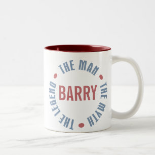 Barry Man Myth Legend Customisable Two-Tone Coffee Mug