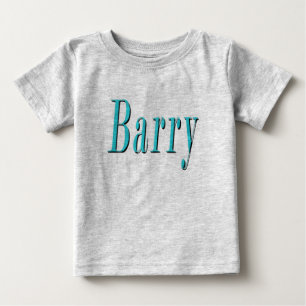 Barry, Name, Blue Logo, Baby T-Shirt