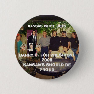 BARRY O. 6 CM ROUND BADGE