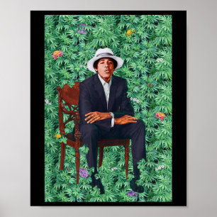 Barry Obama Presidential Portrait  Poster