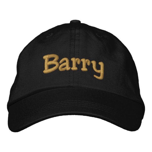 Barry Personalised Embroidered Baseball Cap / Hat (Front)