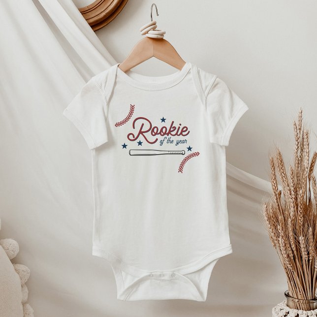 BARRY Rookie of the Year Baseball Sports Themed Baby Bodysuit (Creator Uploaded)
