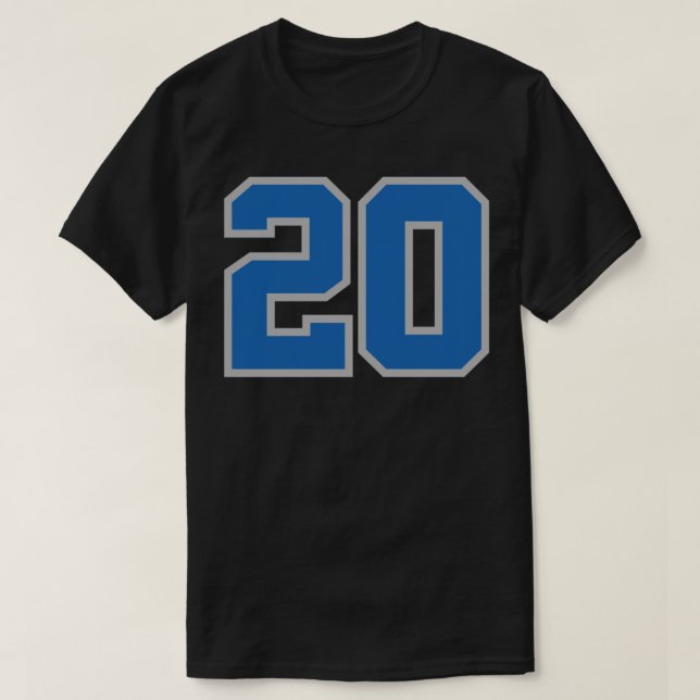Barry Sanders 20 Essential T-Shirt (Design Front)