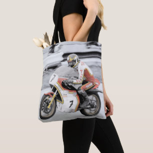 Barry Sheene 2, the hand tinted version Tote Bag