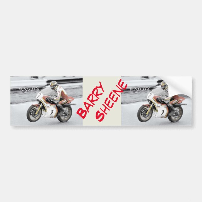 Barry Sheene Bumper Sticker (Front)