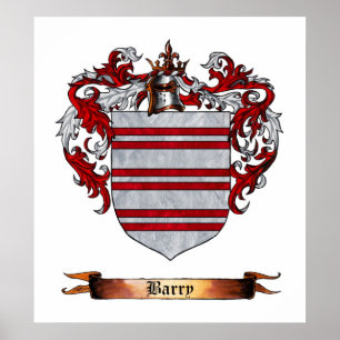 Barry Shield of Arms Poster