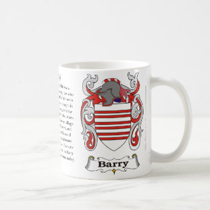 Barry, the origin, meaning and the crest coffee mug