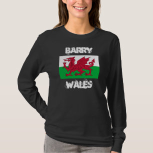 Barry, Wales with Welsh flag T-Shirt