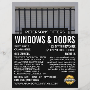 Bars & Shutters, Window & Door Fitter Company Flyer