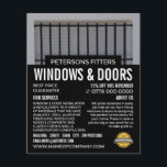 Bars & Shutters, Window & Door Fitter Company Flyer<br><div class="desc">Bars & Shutters,  Window & Door Fitter Company Advertising Flyer by The Business Card Store.</div>