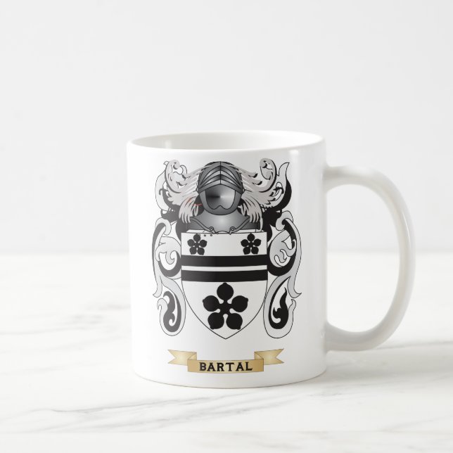 Bartal Coat of Arms (Family Crest) Coffee Mug (Right)