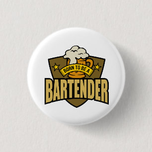 Bartender 3 Cm Round Badge