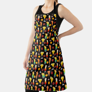Bartender Alcohol Mixed Drinks Colourful  Apron