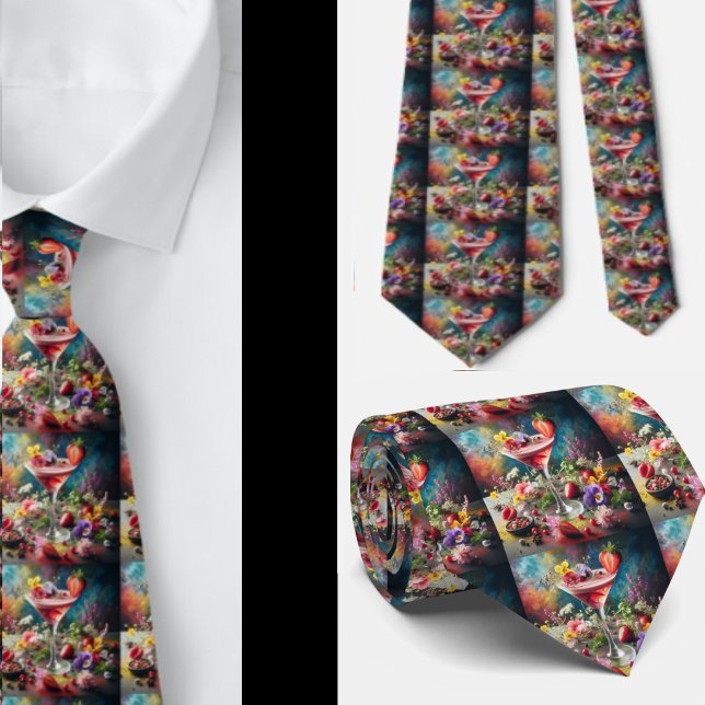 Bartender Alcoholic Cocktail Sophisticated Neck Ti Tie (Creator Uploaded)