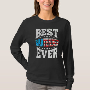 Bartender Bartenders 4th Fourth Of July Usa Americ T-Shirt