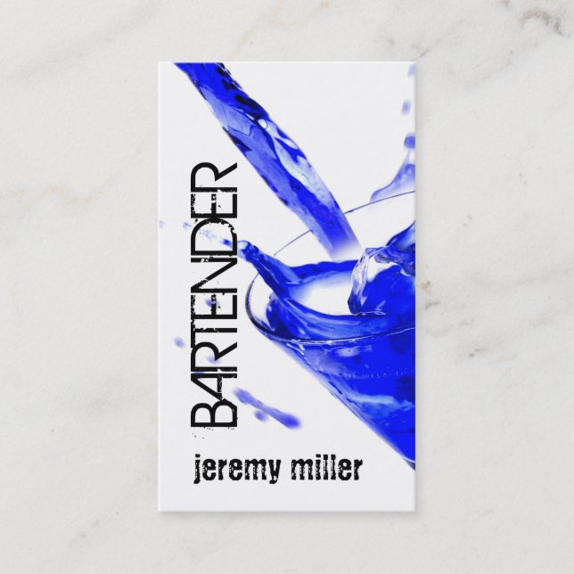 Bartender Business Card (Front)