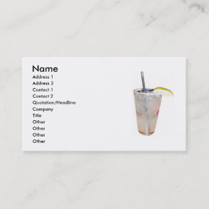 Bartender business card